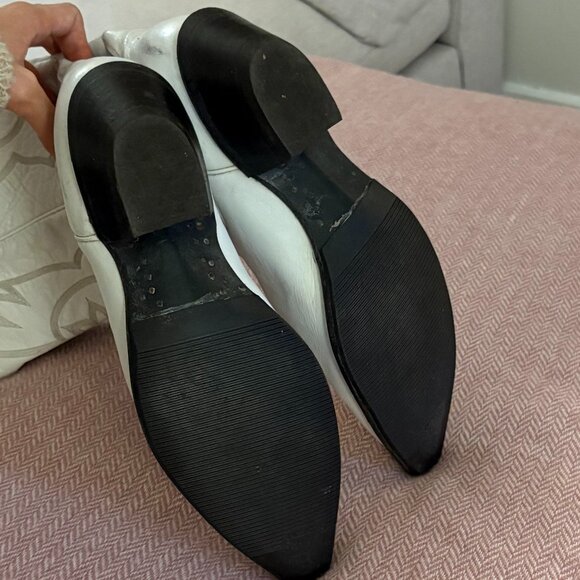 Tony Lama White Cowboy Boots Size 10M Vintage - Picture 6 of 12